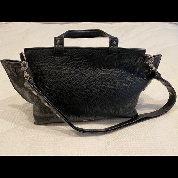 REBECCA MINKOFF | Medium Suede & Leather Satchel - Picture 2 of 6